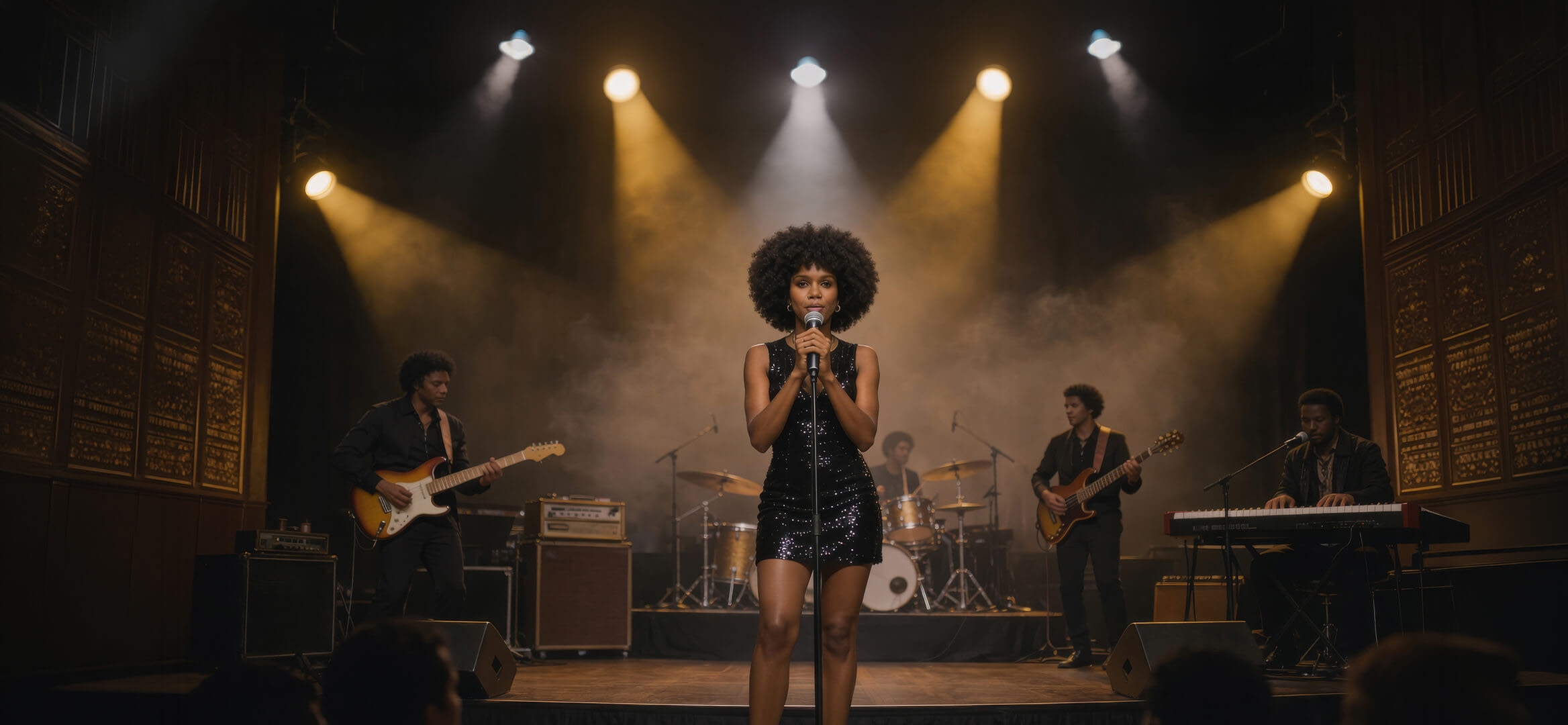 Keysha Love in a cinematic 16mm film still, reflecting her devotional gospel legacy and soulful presence.